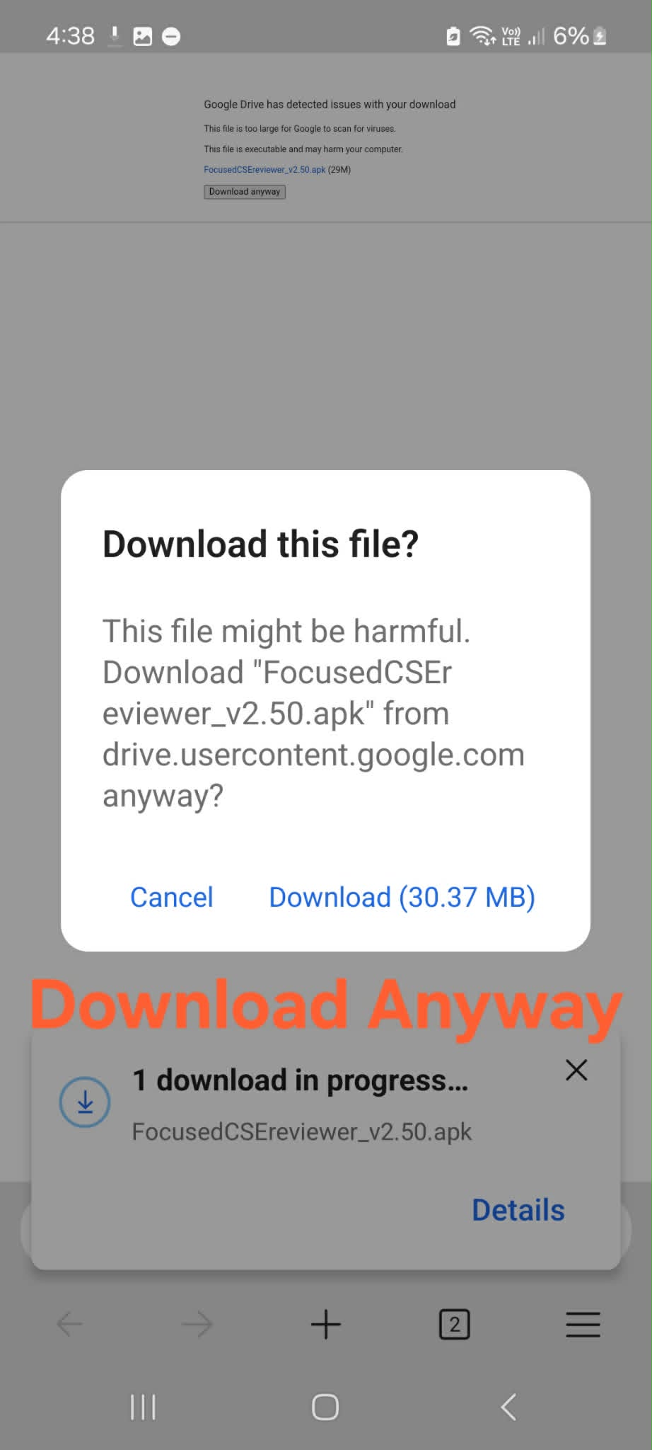 Android System Prompt
