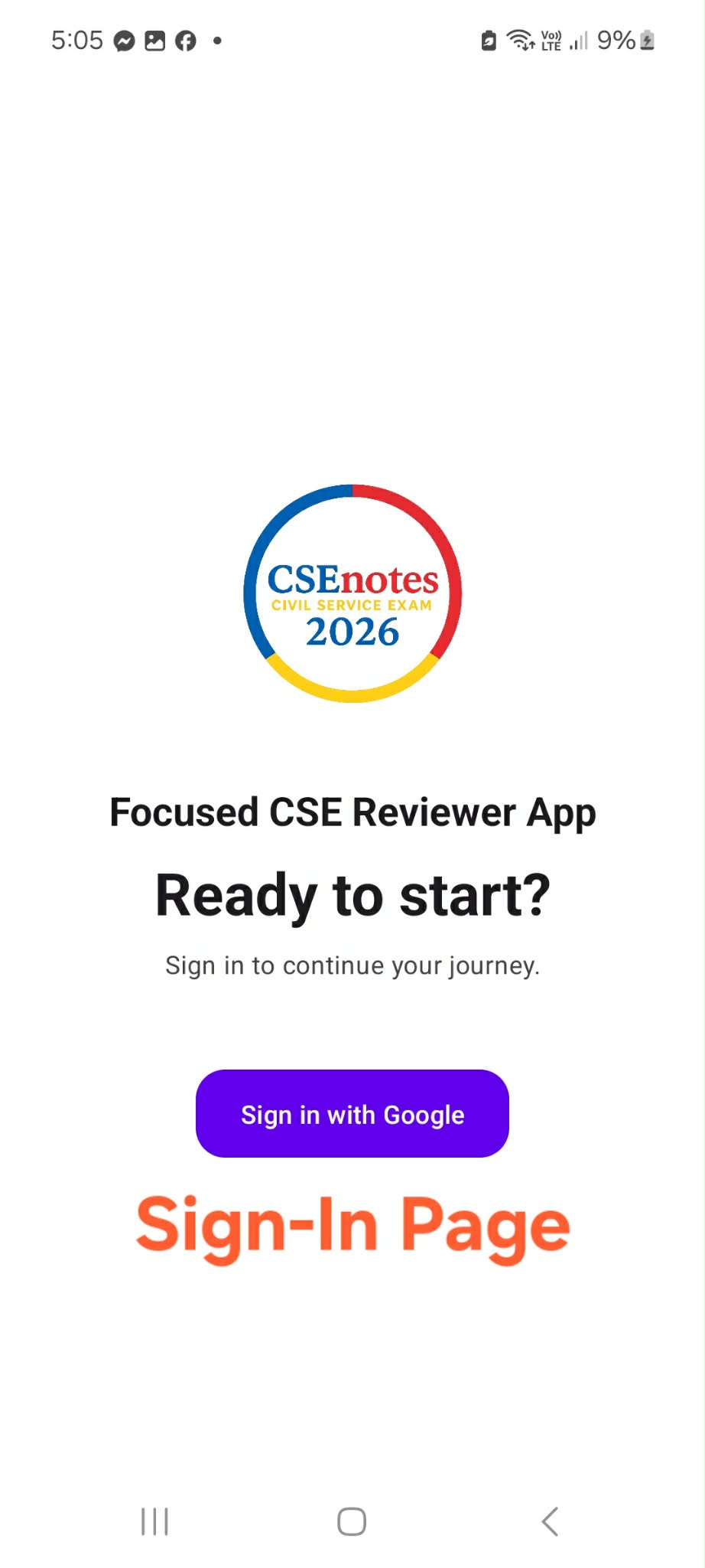 Sign-In Page