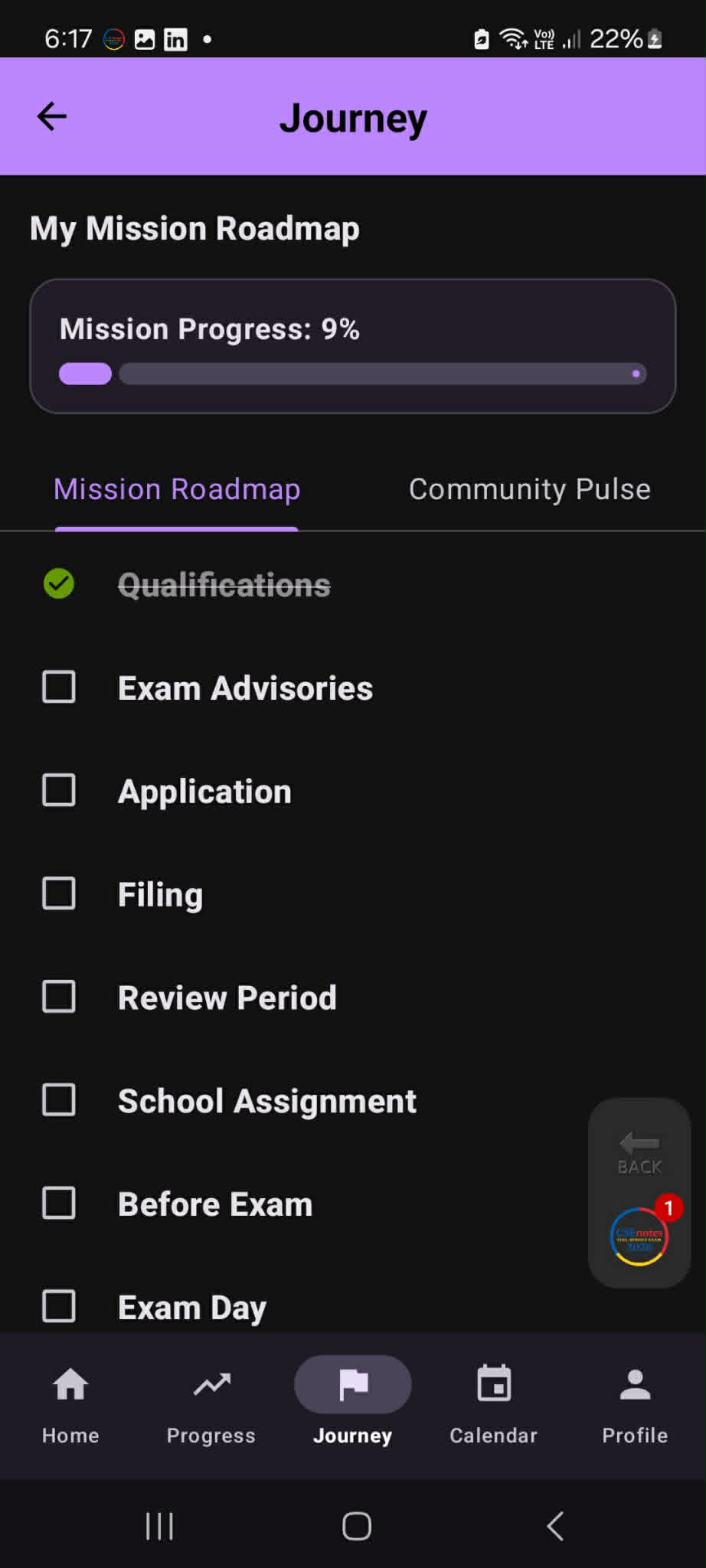 My Checklist (Journey)